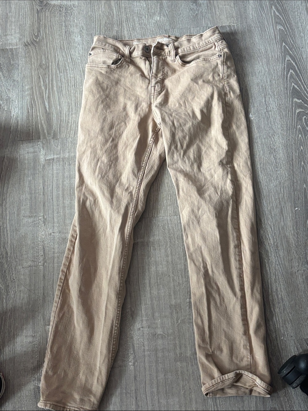 Goodfellow & Co Beige Straight-Leg Jeans